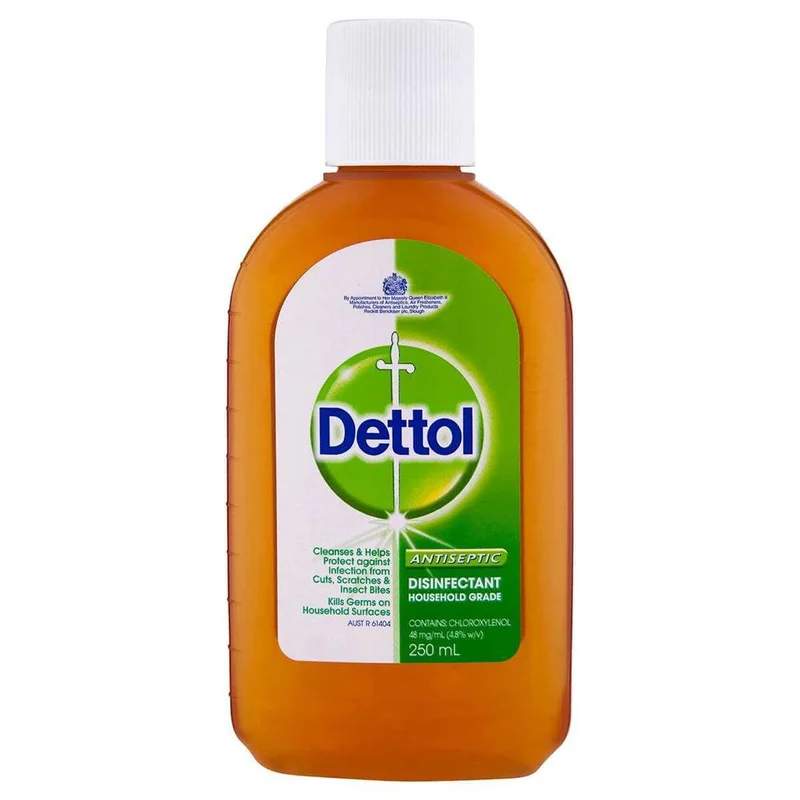 Dettol Antiseptic Disinfectant Liquid (250ml) — authentic medicine packaging