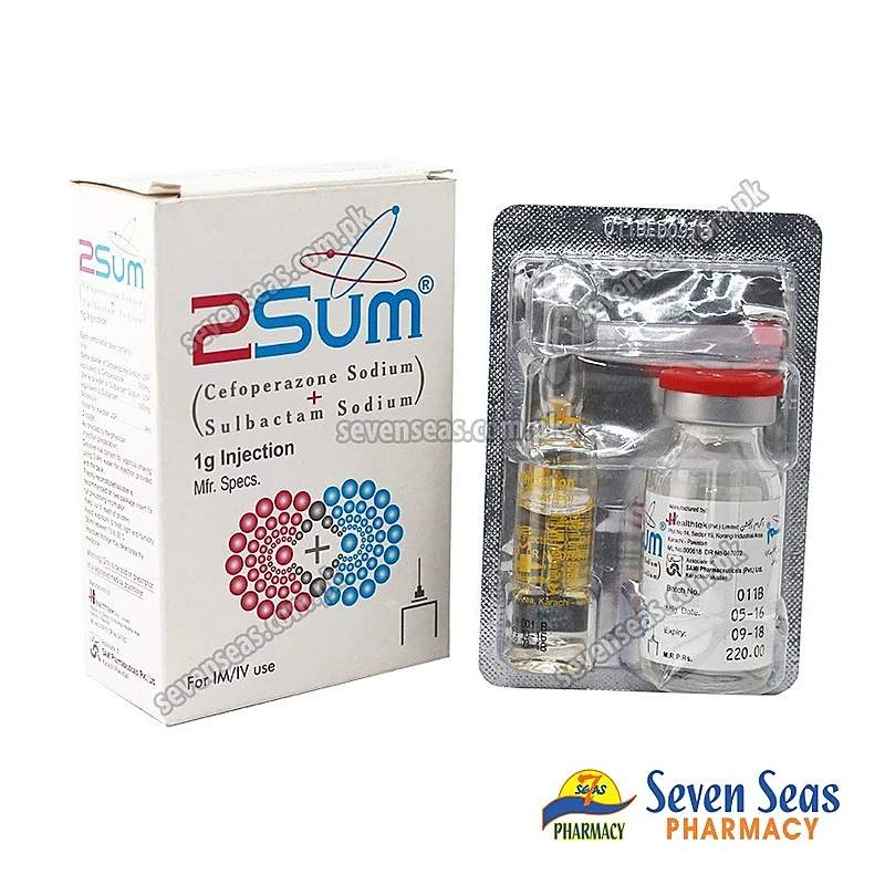 2Sum (1G) 1 Vial Injection — authentic medicine packaging
