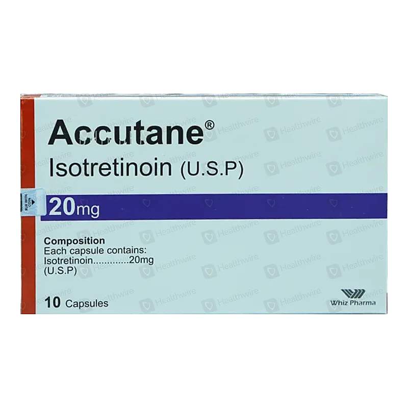 Accutane (20Mg) 10 Capsule — authentic medicine packaging