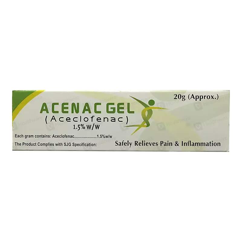 Acenac (1.5% W/W) 20G Gel — authentic medicine packaging
