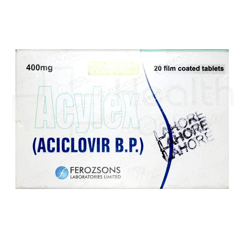 Acylex (400Mg) 20 Tablets — authentic medicine packaging