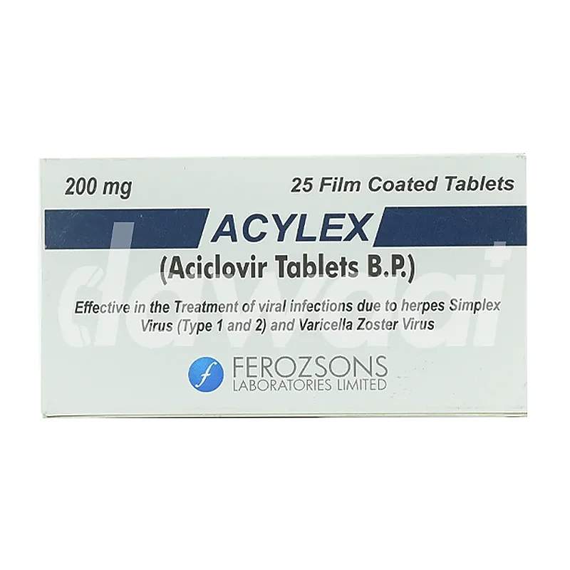 Acylex (800Mg) 10 Tablets — authentic medicine packaging