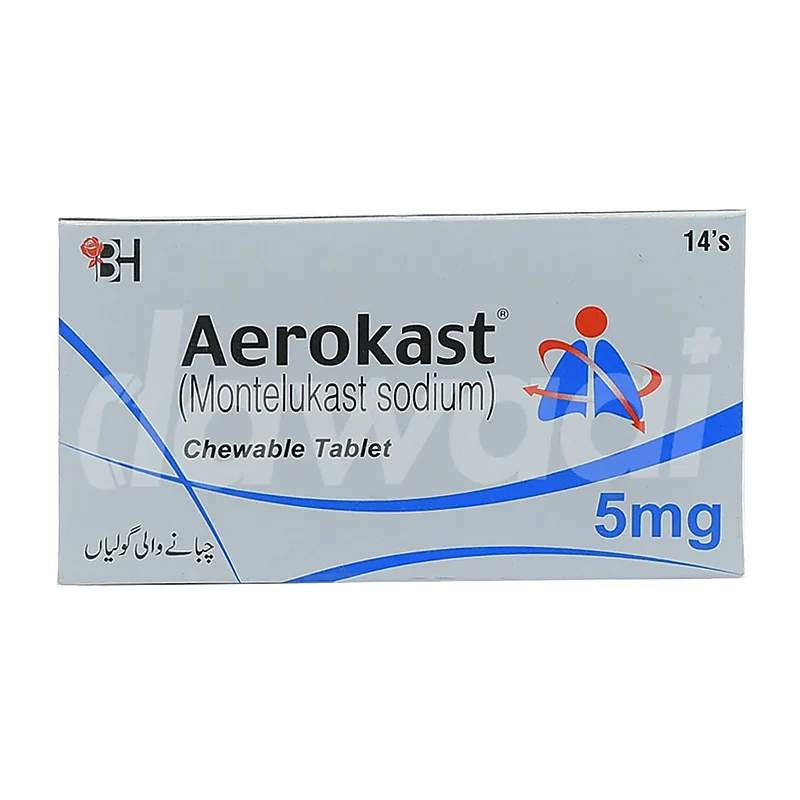 Aerokast (4Mg) 14 Tablets — authentic medicine packaging