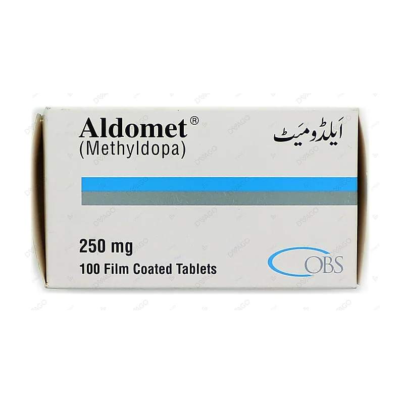 Aldomet (250Mg) 100 Tablets — authentic medicine packaging