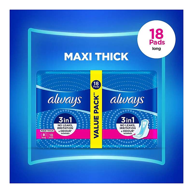 Always Maxi (Xl) 16 Pads — authentic medicine packaging