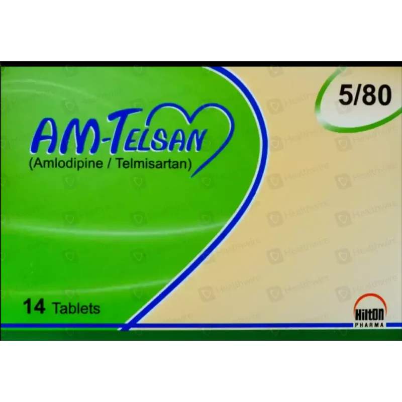 Am-Telsan (5/80Mg) 14 Tablets — authentic medicine packaging