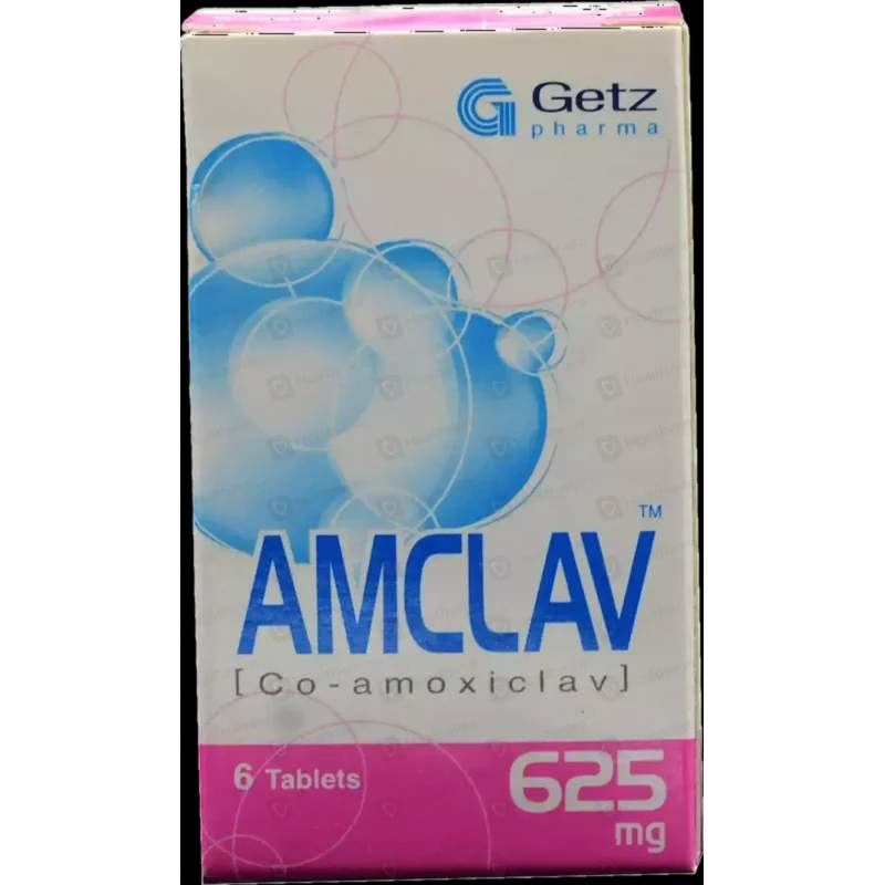Amclav (625Mg) 6 Tablets — authentic medicine packaging