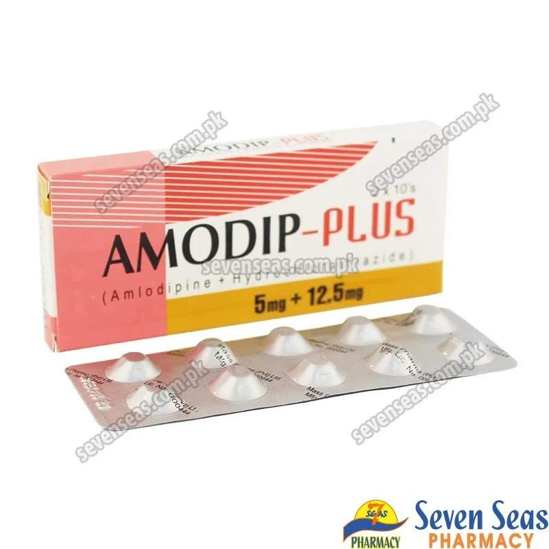 Amodip-Plus (5/12.5Mg) 20 Tablets — authentic medicine packaging