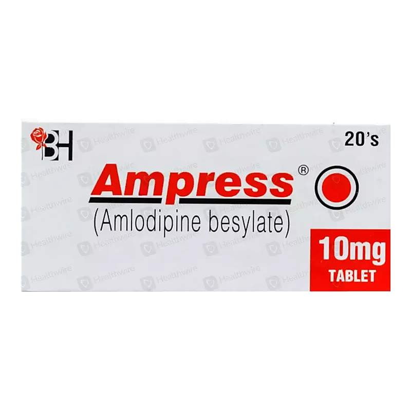 Ampress (10Mg) 20 Tablets — authentic medicine packaging