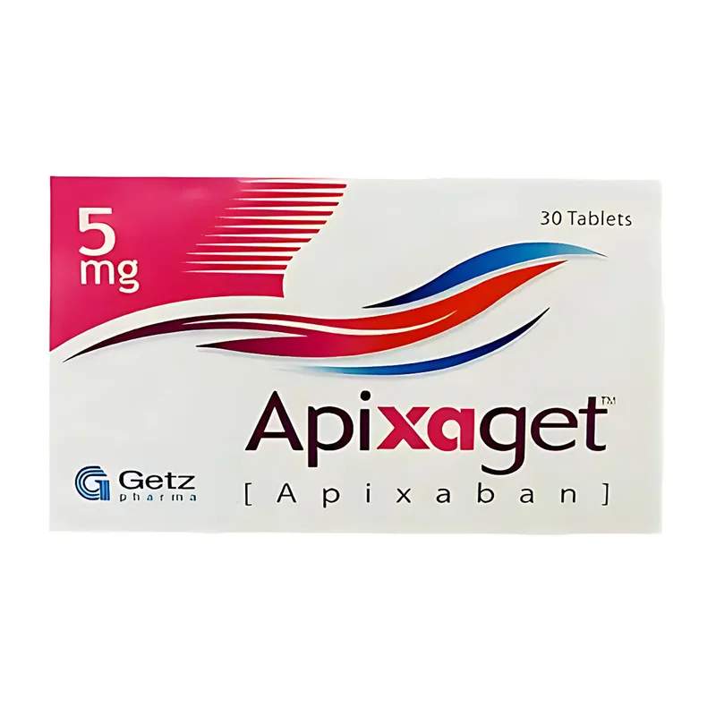 Apixaget (5Mg) 30 Tablets — authentic medicine packaging