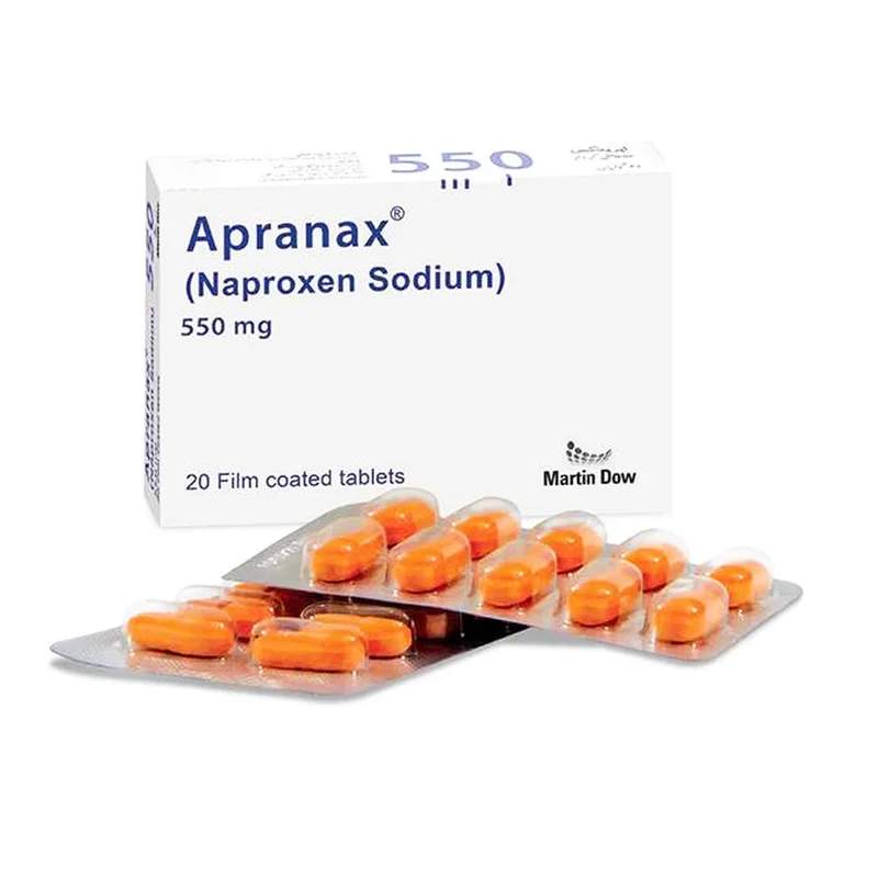 Apranax (550Mg) 20 Tablets — authentic medicine packaging