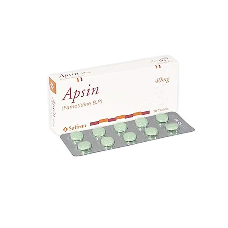 Apsin (40Mg) 10 Tablets — authentic medicine packaging