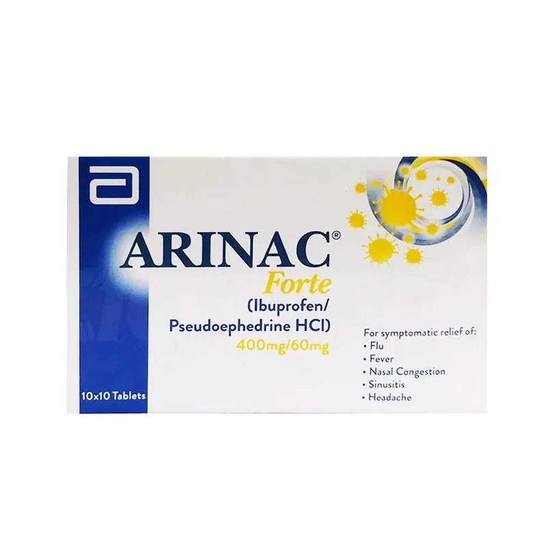 Arinac Forte (400/60Mg) 100 Tablets — authentic medicine packaging