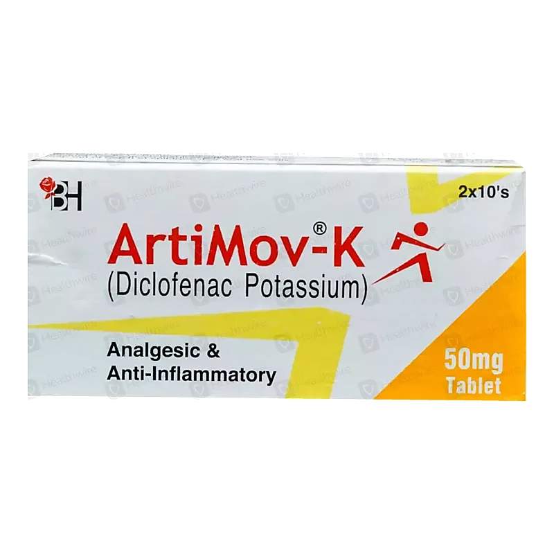 Artimov-K (50Mg) 20 Tablets — authentic medicine packaging