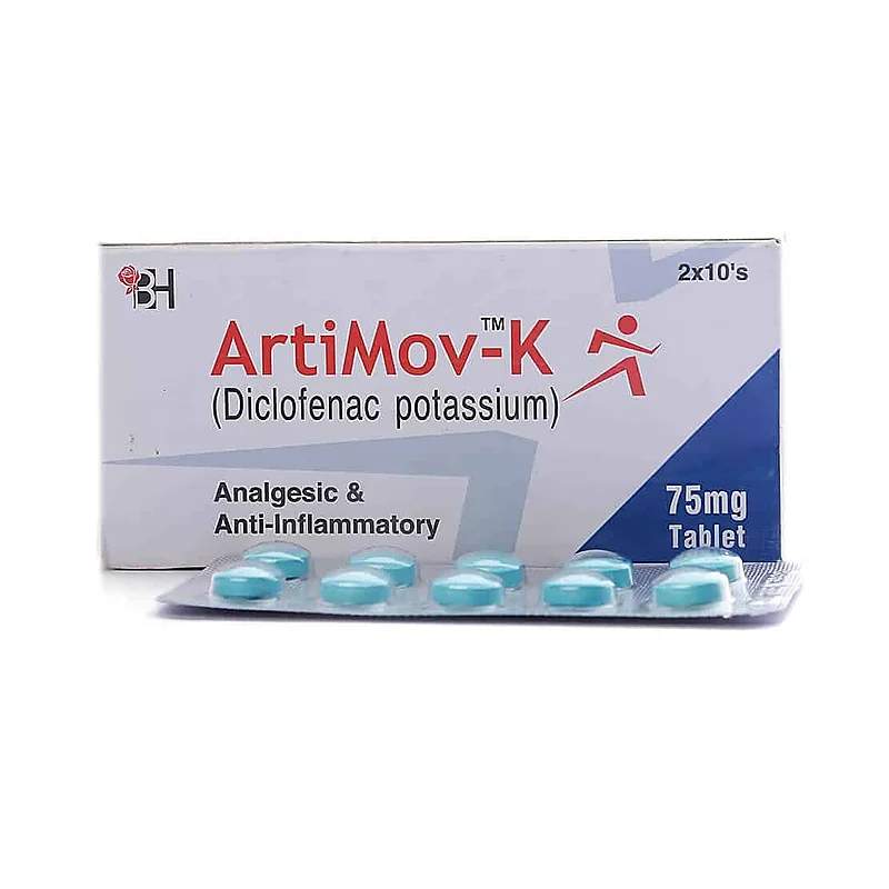 Artimov-K (75Mg) 20 Tablets — authentic medicine packaging