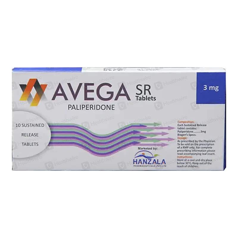 Avega Sr (3Mg) 10 Tablets — authentic medicine packaging