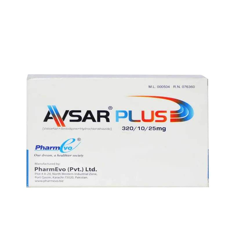 Avsar Plus (320/10/25Mg) 28 Tablets — authentic medicine packaging