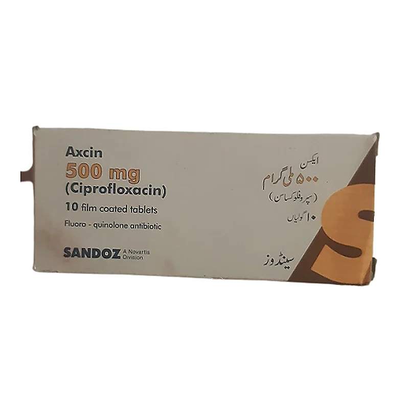 Axcin (250Mg) 10 Tablets — authentic medicine packaging
