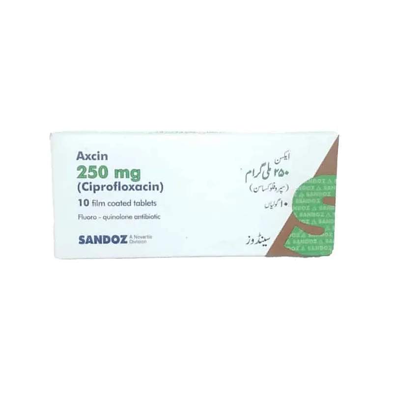 Axcin (500Mg) 10 Tablets — authentic medicine packaging