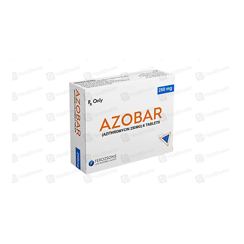 Azobar (250Mg) 6 Tablets — authentic medicine packaging
