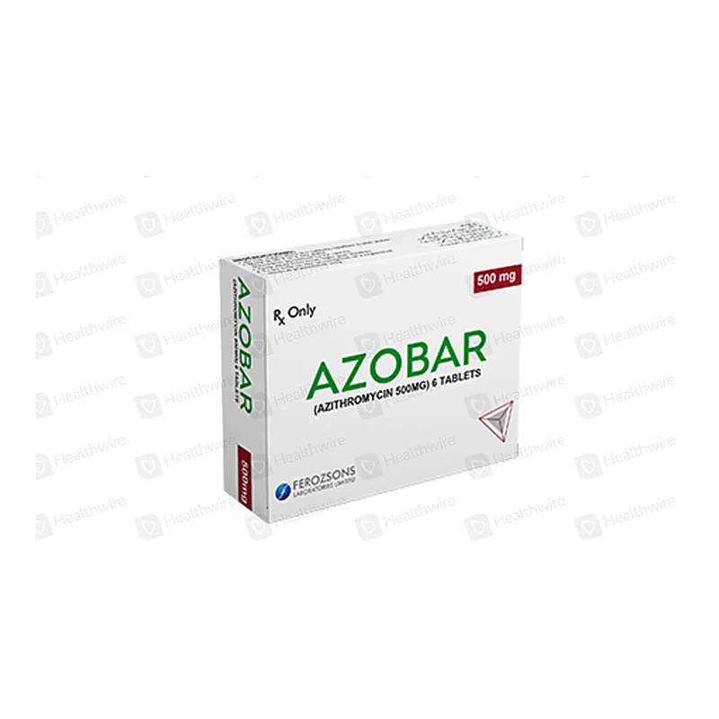 Azobar (500Mg) 6 Tablets — authentic medicine packaging