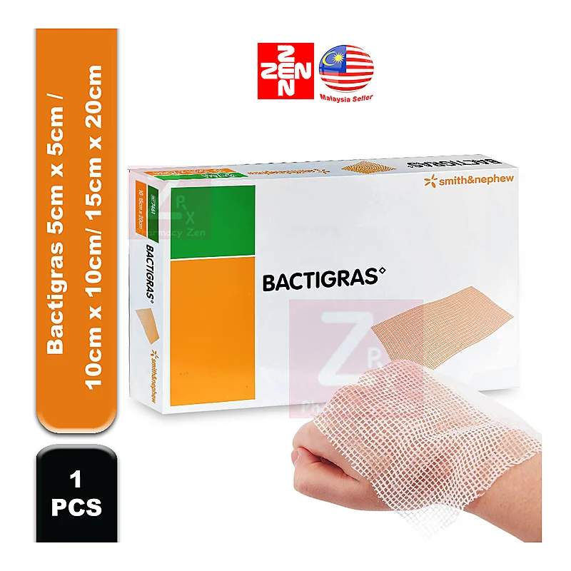 Bactigras (10Cm X 10Cm) 10 Bandages — authentic medicine packaging