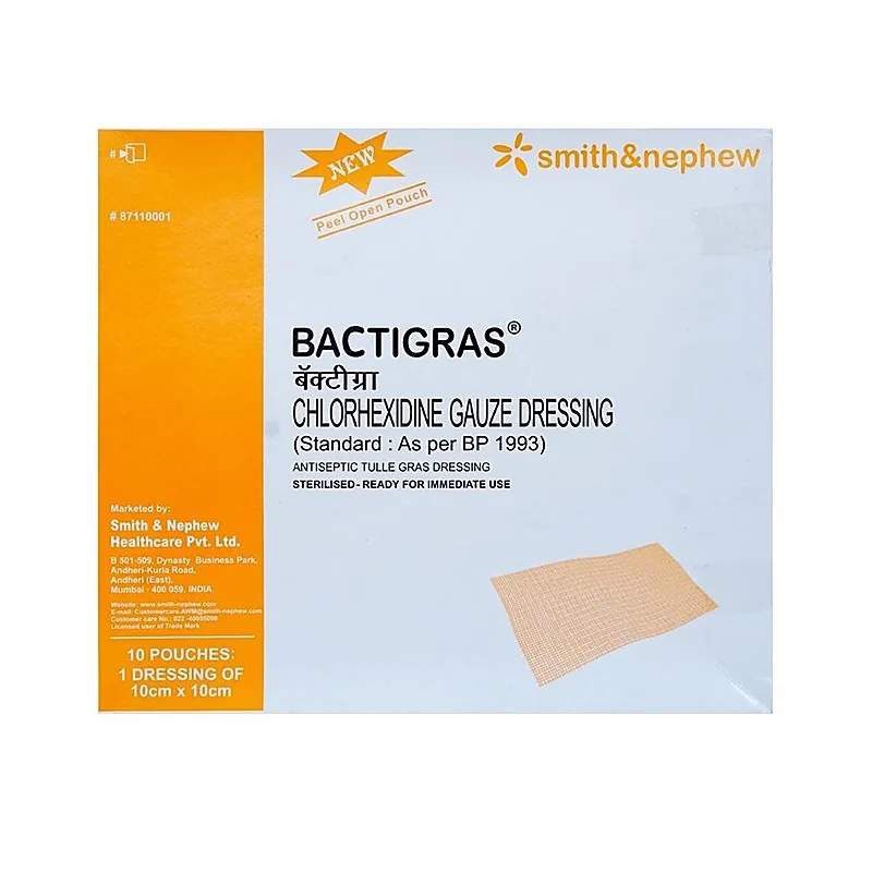 Bactigras (15Cm X 20Cm) 10 Bandages — authentic medicine packaging