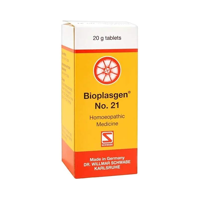 Bioplasgen (No.21) 20G Tablets — authentic medicine packaging