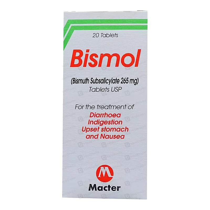 Bismol (265Mg) 20 Tablets — authentic medicine packaging