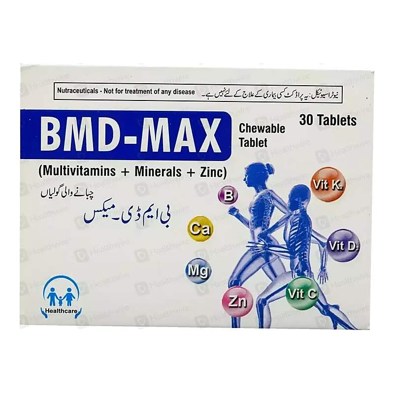 Bmd-Max 30 Chewable Tablets — authentic medicine packaging