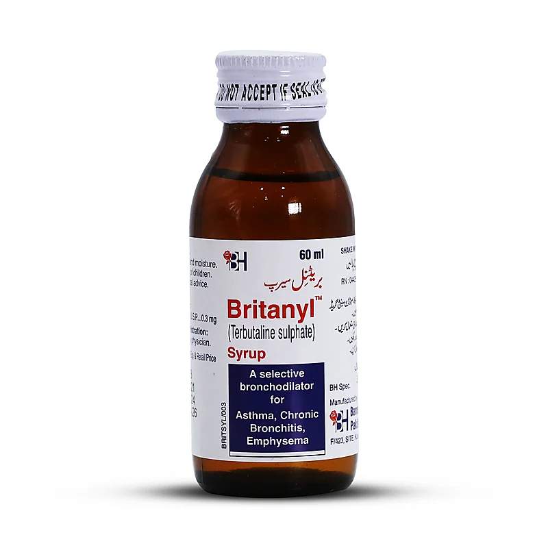 Britanyl (0.3Mg/5Ml) 60Ml Syrup — authentic medicine packaging