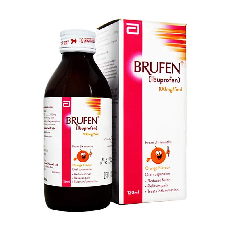 Brufen (100Mg/5Ml) 120Ml Oral Suspension — authentic medicine packaging