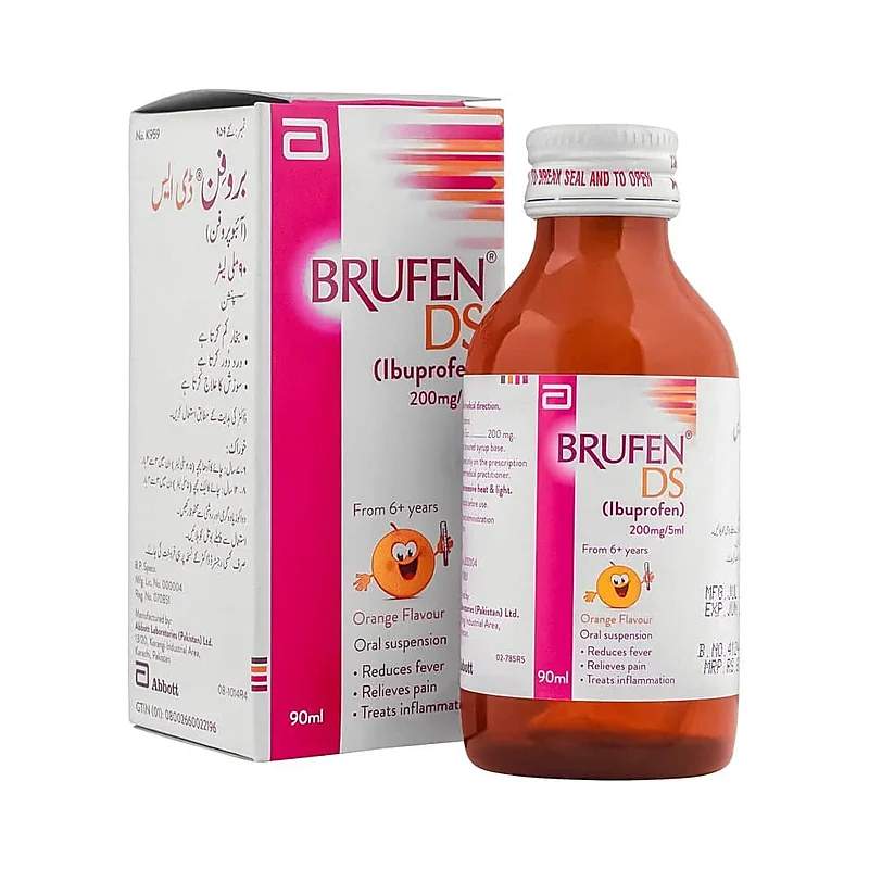 Brufen Ds (200Mg/5Ml) 90Ml Syrup — authentic medicine packaging