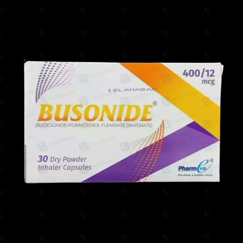 Busonide (400/12Mcg) 30 Dry Powder Inhaler Capsules — authentic medicine packaging