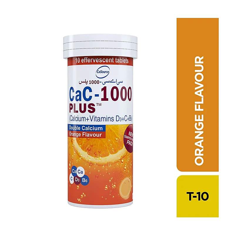 Cac-1000 Plus (Mango) 10 Tablets — authentic medicine packaging