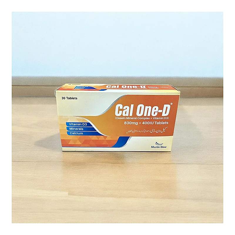 Cal One D (830Mg/400Iu) 30 Tablets — authentic medicine packaging