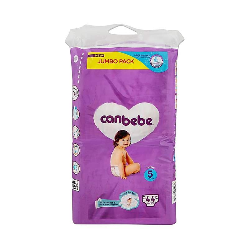 Canbebe 5 (Jumbo) 44 Baby Diapers — authentic medicine packaging