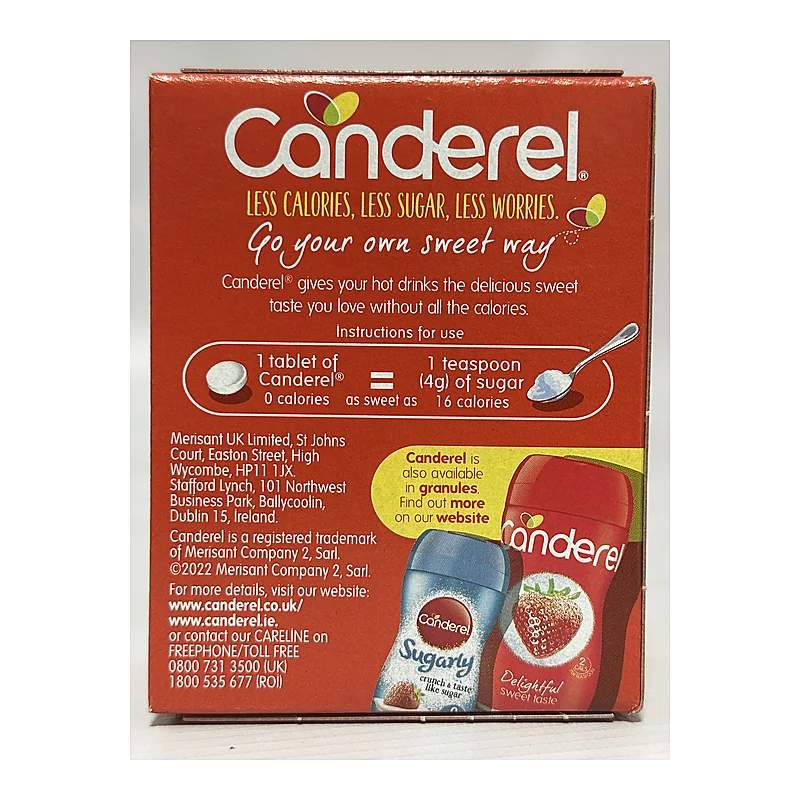 Canderel Low-Calorie Sweetener (18Mg) 200 Tablets — authentic medicine packaging