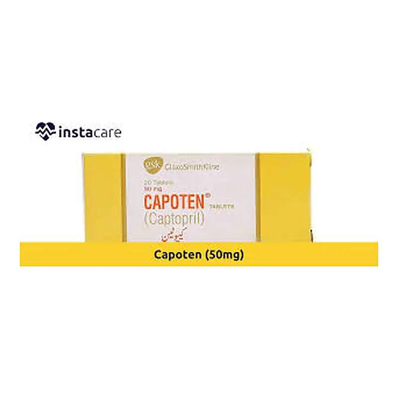Capoten (50Mg) 20 Tablets — authentic medicine packaging