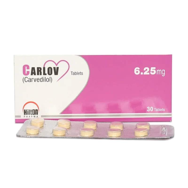 Carlov (6.25Mg) 30 Tablets — authentic medicine packaging
