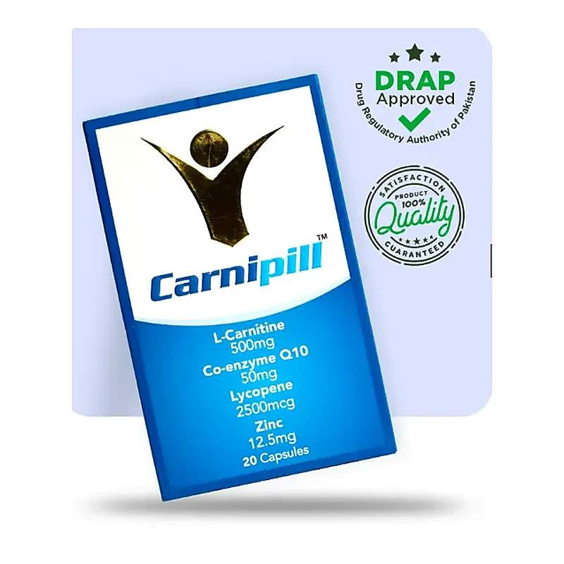 Carnipill 30 Capsules — authentic medicine packaging
