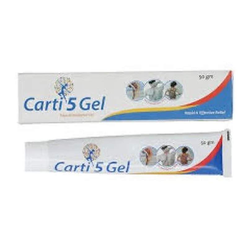 Carti 5 (50Gm) Gel — authentic medicine packaging