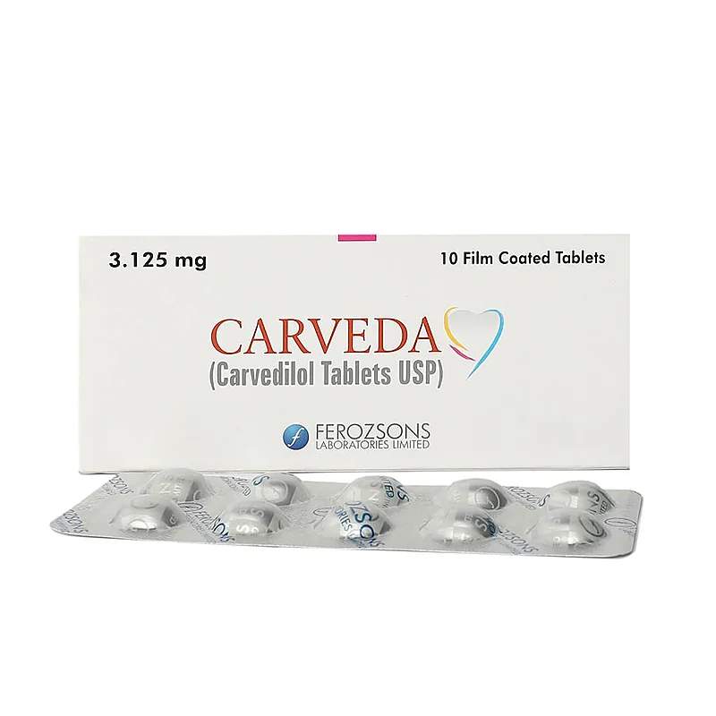 Carveda (12.5Mg) 30 Tablets — authentic medicine packaging