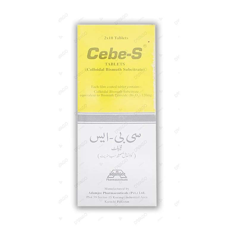 Cebe S 20 Tablets 20S — authentic medicine packaging