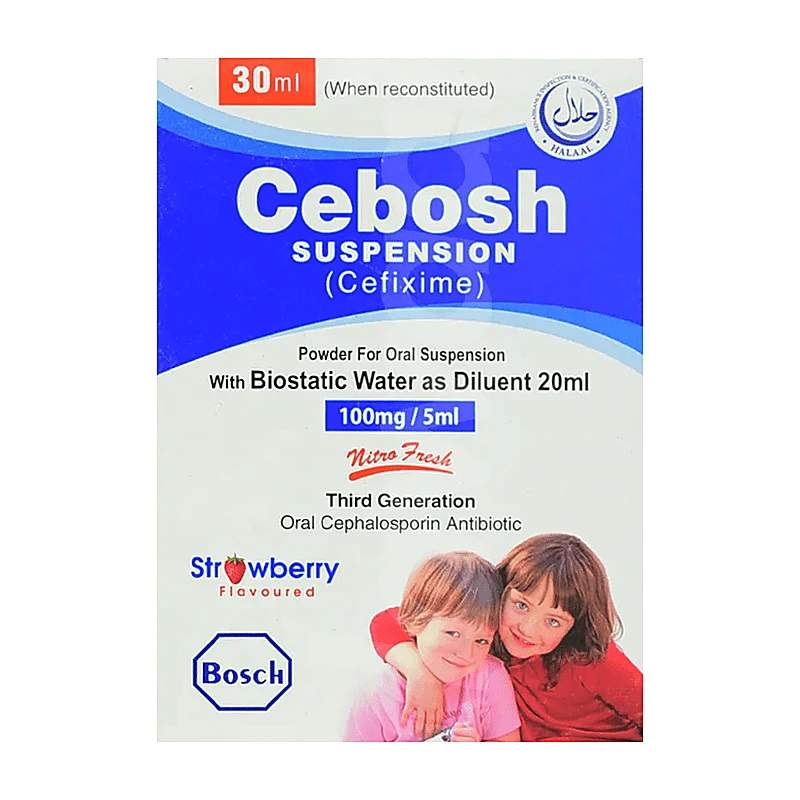 Cebosh (100Mg/5Ml) 30Ml Suspension — authentic medicine packaging