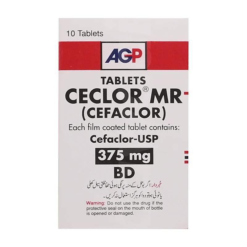 Ceclor Mr (375Mg) 10 Tablets — authentic medicine packaging
