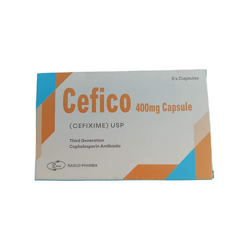 Cefico 400mg capsules 5s — authentic medicine packaging
