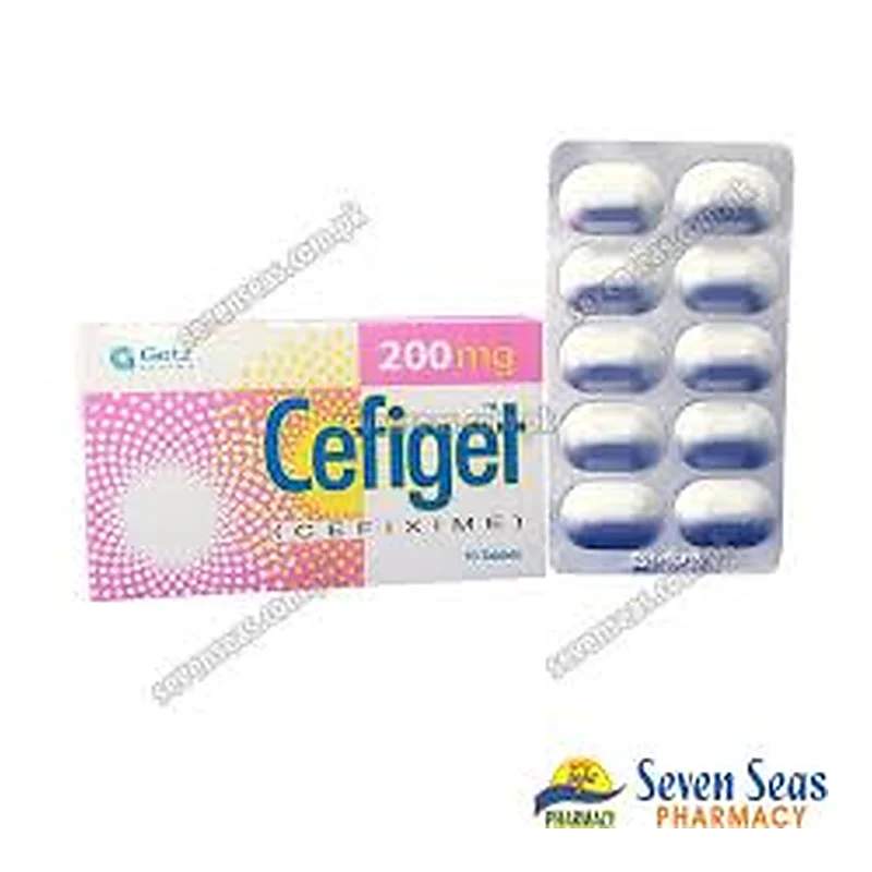 Cefiget (200Mg) 10 Tablets — authentic medicine packaging