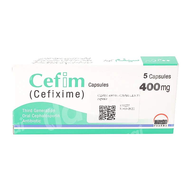 Cefim (400Mg) 5 Capsules — authentic medicine packaging