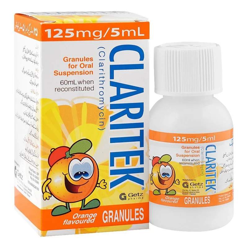Claritek (125/5Ml) 60Ml Suspension — authentic medicine packaging